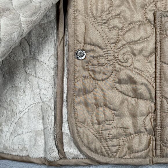 Supply & Demand Jacket Womens Medium‎ Ivory Quilted Casual Bohemian Grannycore - Picture 7 of 11